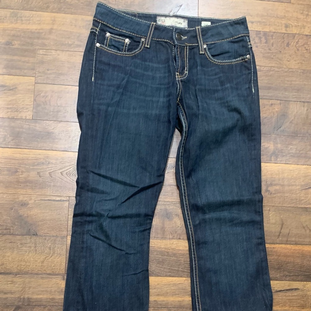 BKE Women's Deep Indigo Boot Cut Jeans